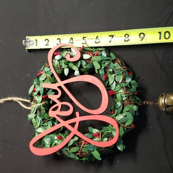 NWOT- Boxwood Wreath with Joy, 8" - Picture 6 of 6
